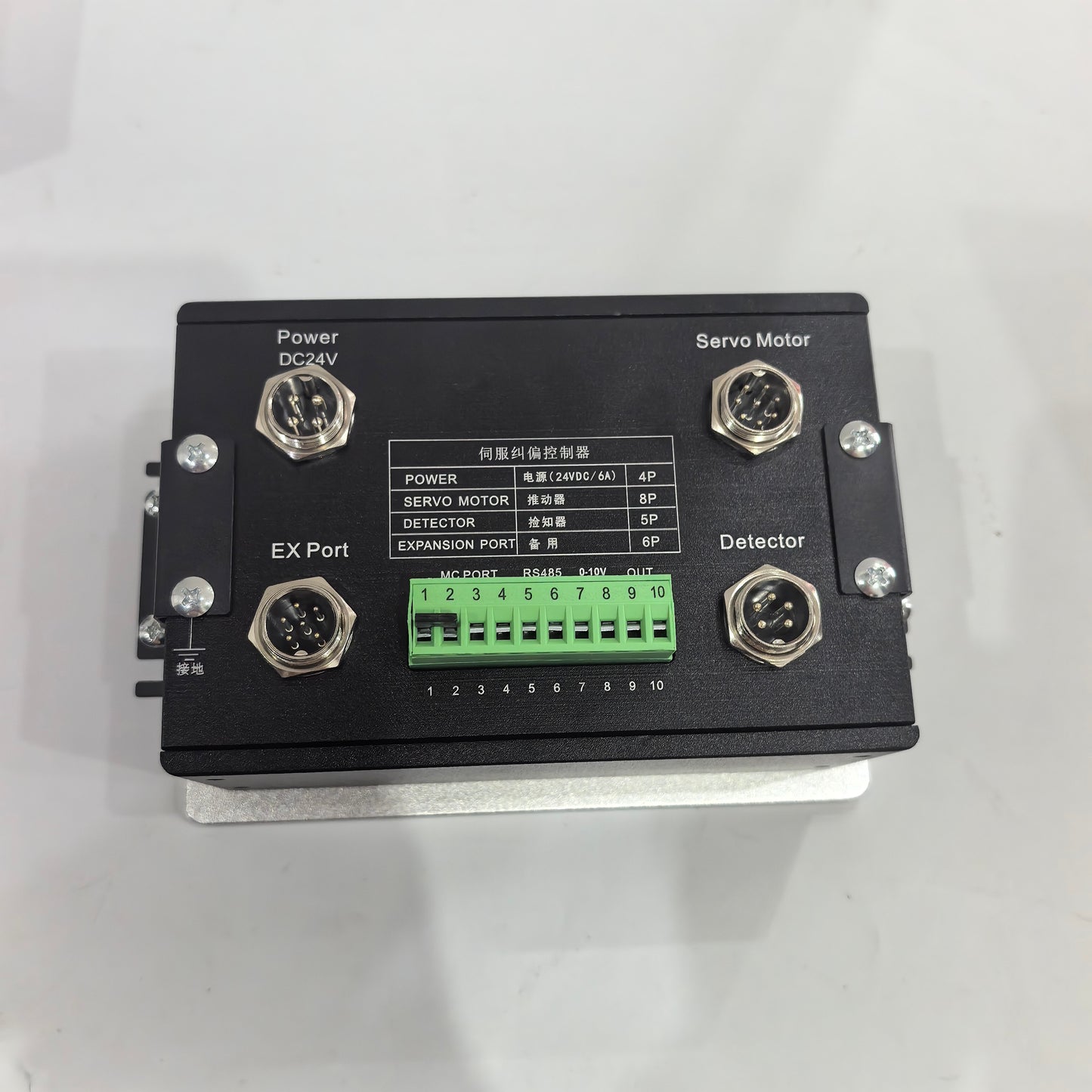 EPC-A10 controller rear ports with DC24V power servo motor detector RS485 0-10V and OUT terminals