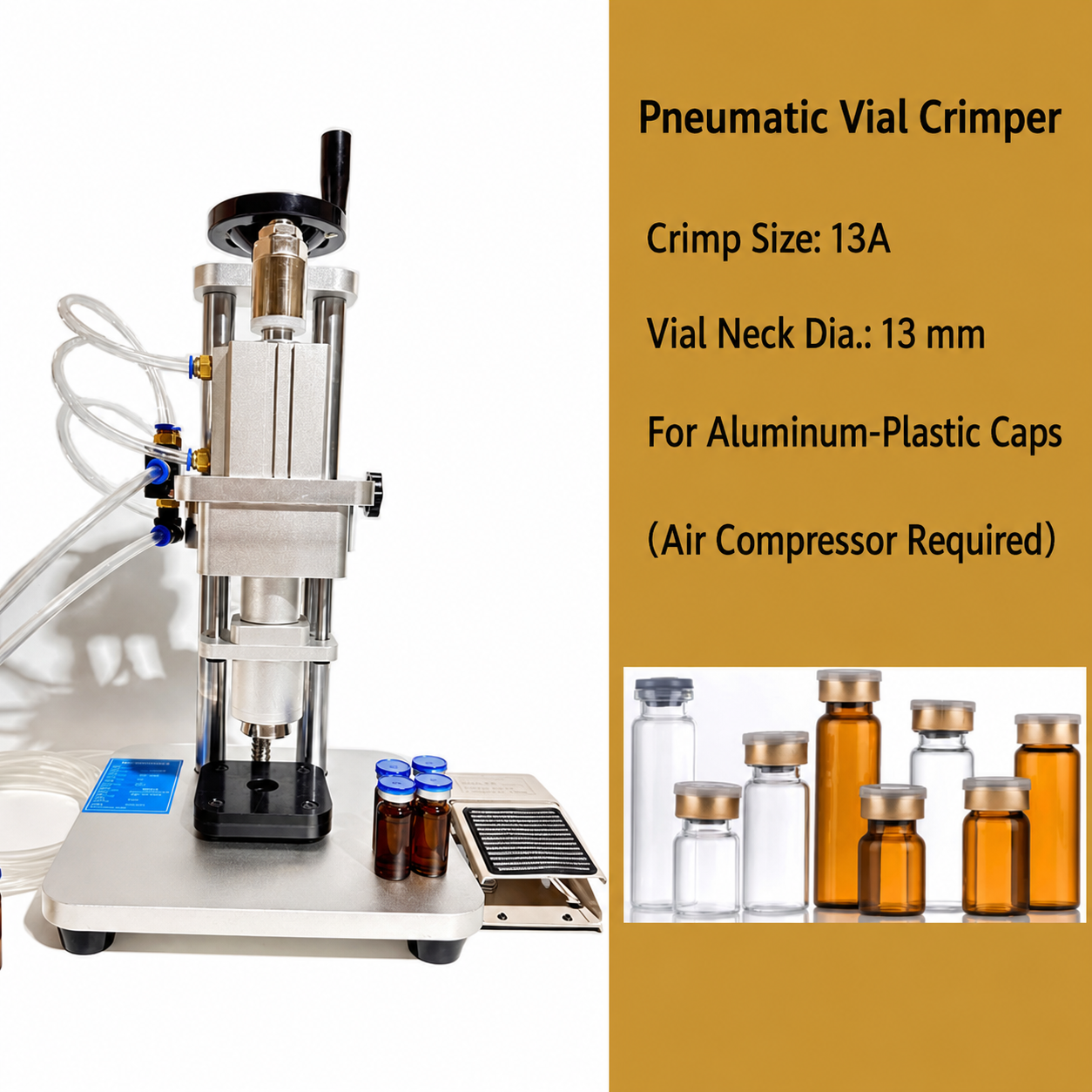 QERS-QD 13A crimping head for 13 mm aluminum-plastic vial caps