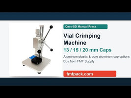 Qers-SD manual vial crimping machine demo video for 13/15/20 mm vial cap crimping
