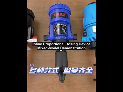 MP2502 water-powered proportional dosing pump setup and adjustment demo
