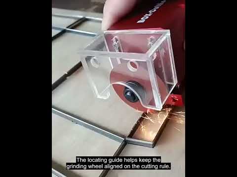Pneumatic die nicker nick grinder operation demo for die board cutting rule groove cutting