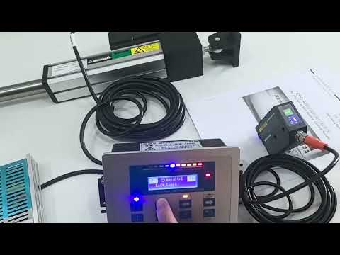 EPC-A10 web guiding system kit PS260 sensor PD204L150T actuator operation demo video