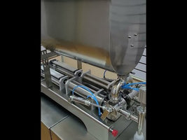 80L pneumatic sauce paste filling machine 50-500ml demo video