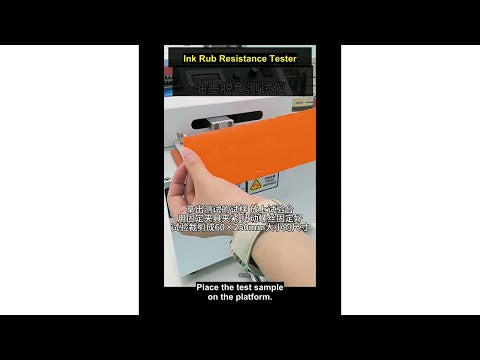 Ink rub tester printing ink abrasion and decolorization test demo