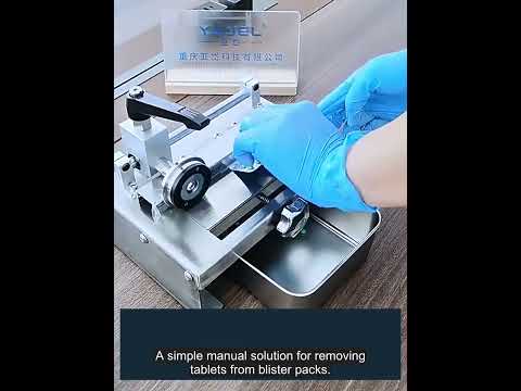 Manual tablet and capsule deblistering machine operation demo