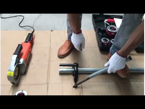 2300W handheld electric pipe threader 1/2 to 2 inch demo