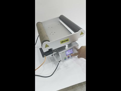 PG400A servo web guiding system demo video with 400mm roller and ultrasonic sensor