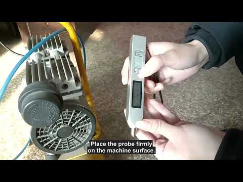 TV200 pen-type handheld vibration meter English motor inspection demo video