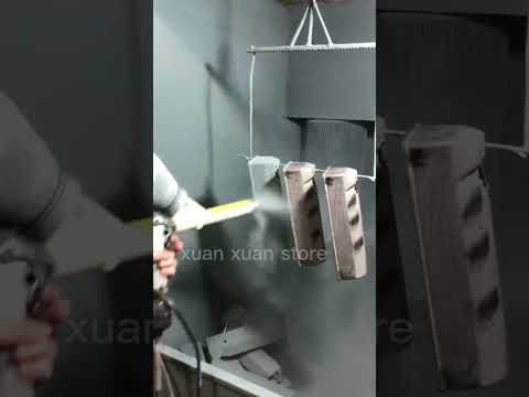 PC03-5 portable powder coating gun system YouTube demo