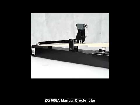 ZQ-006A manual crockmeter dry and wet fabric rubbing fastness test demo