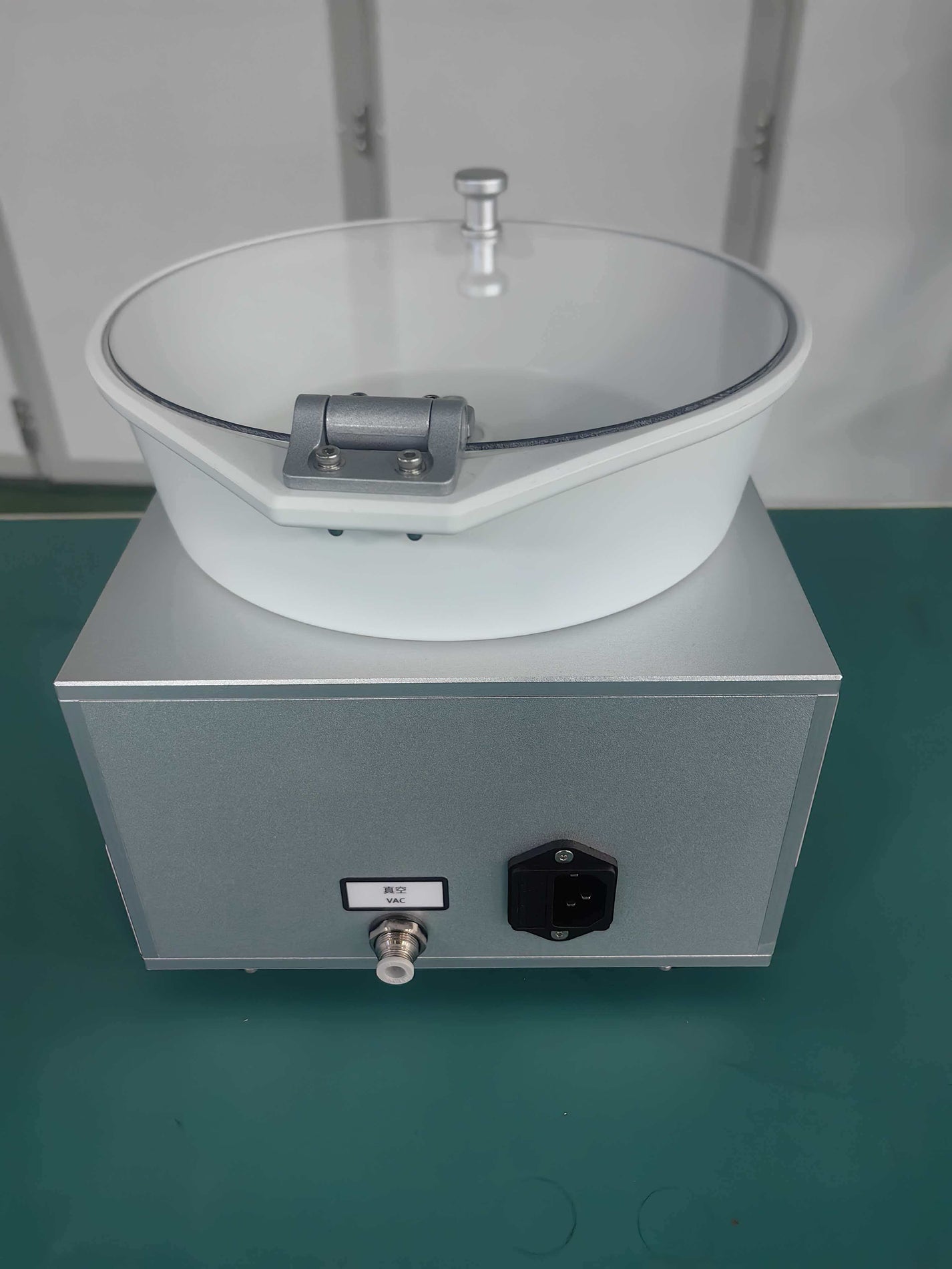 SC-4 spin coater rear VAC port and power inlet
