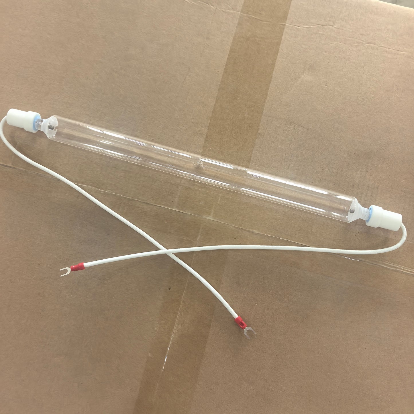 350 mm UV lamp tube with wired fork terminals