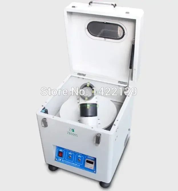 ZB500S solder paste mixer open lid view with bottle holder for SMT PCB assembly